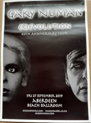 Gary Numan Aberdeen Poster 2019